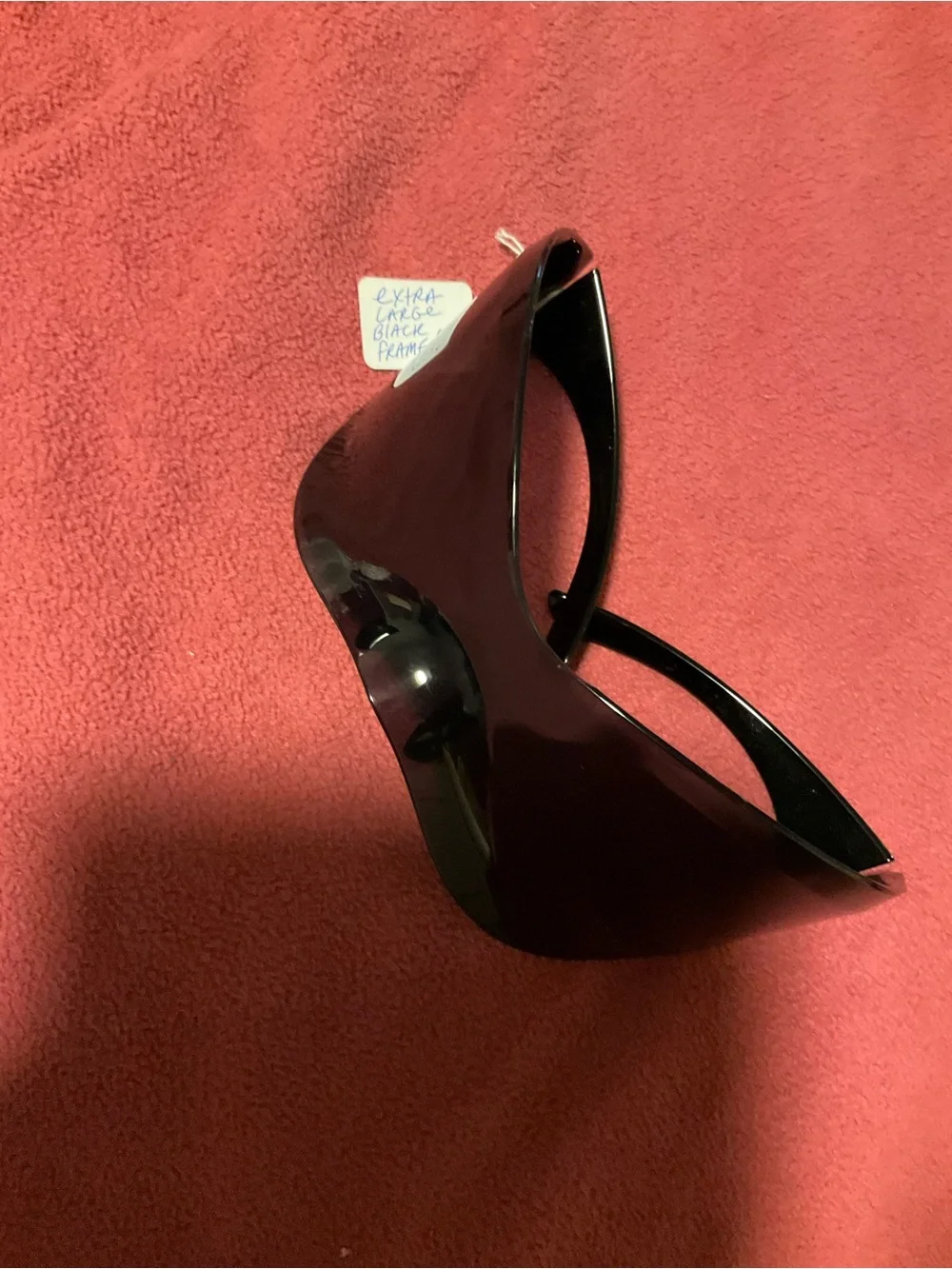 Dolls Kill Black Futuristic Shield Visor Sunglasses